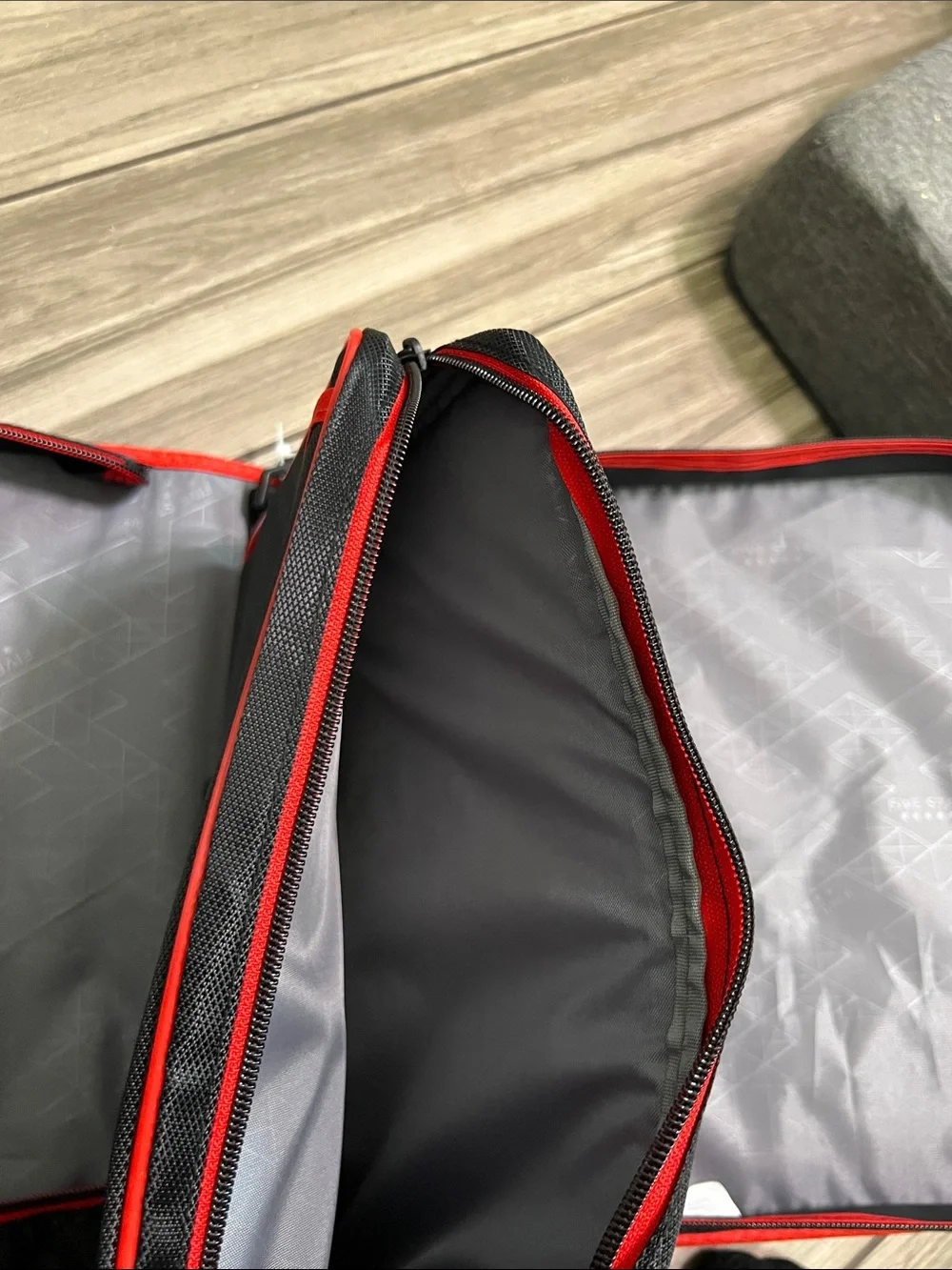 Five Star Red and Black Zippered Tech Binder